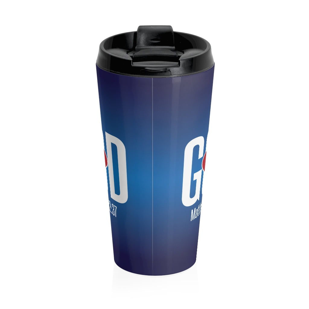 mb02  Love GOD - Stainless Steel Travel Mug